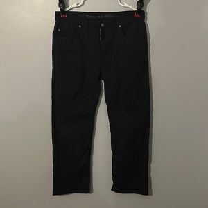 Prana Brion pant 34x30 black stretch Zion fabric